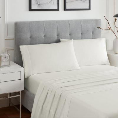 King 4 pc Sheet Set Off White