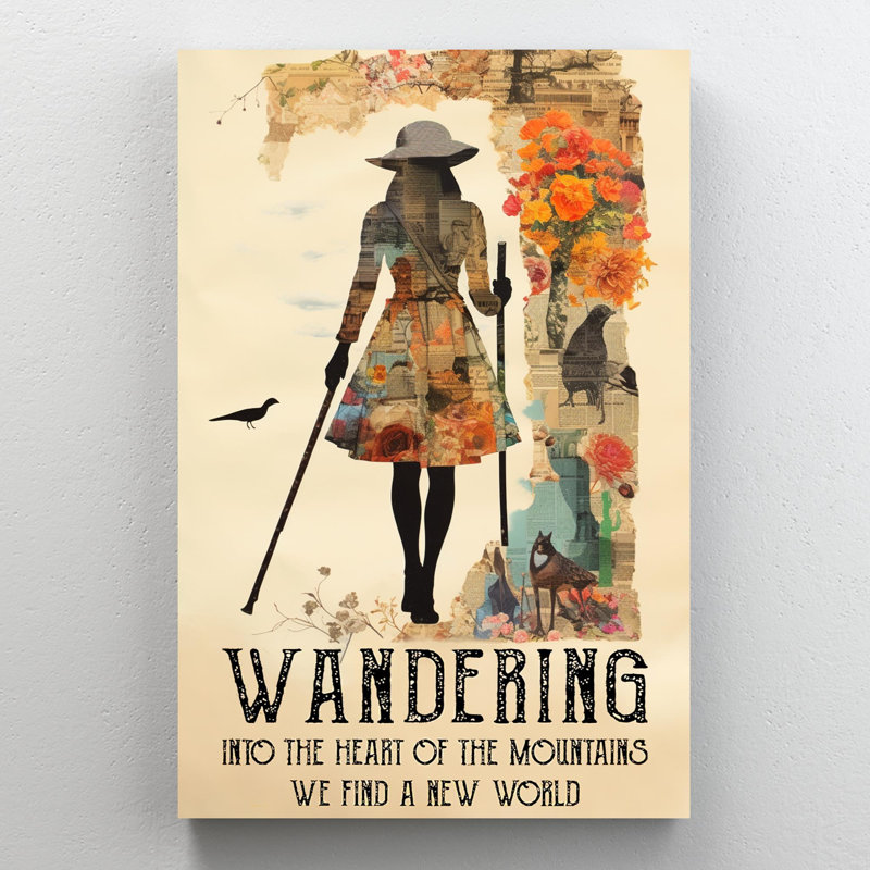" Hiking Wandering ", 36" H x 24" W
