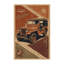 Tapis moelleux moelleux et classique à motif rétro Jeep-238530830