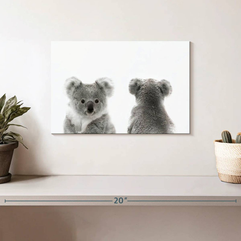 Brampt Koala Front And Back Portrait, 8" H x 12" W