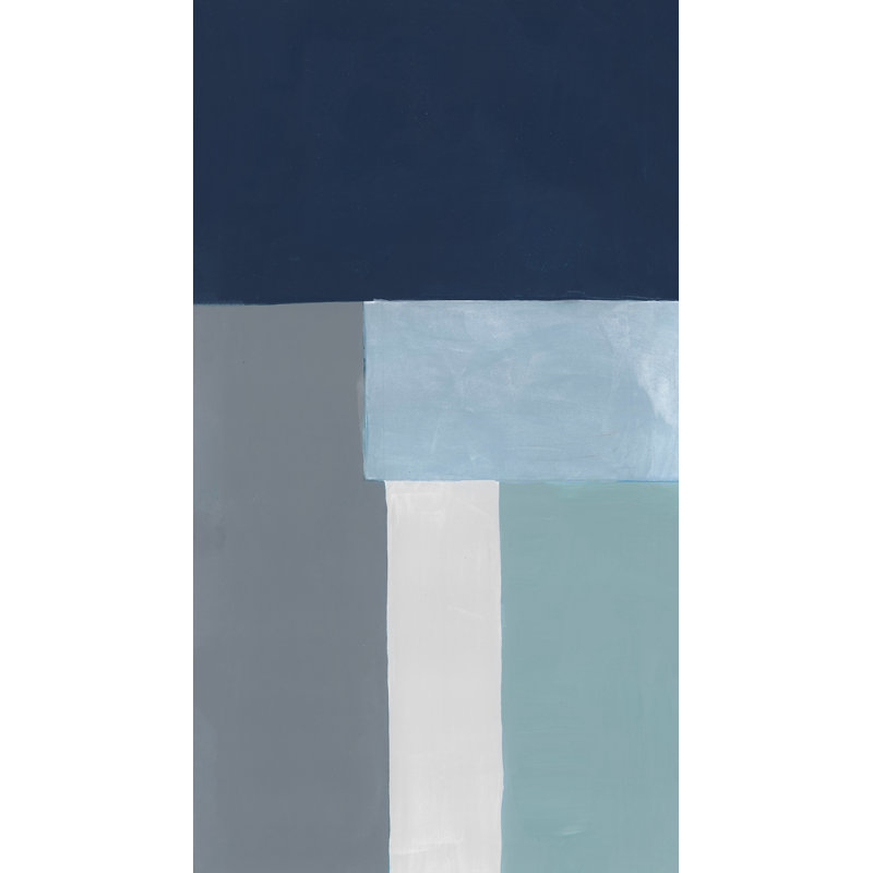 Blue Brut I Print by Bobby Berk, Image Brush Gel, 72" H x 40" W