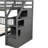 Loft Bed In Gray With Build, Long-Lasting Performance Twin Over Full Bunk Bed, Construction-473843777