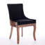 Ensemble de 2 chaises d'appoint avec pieds en bois