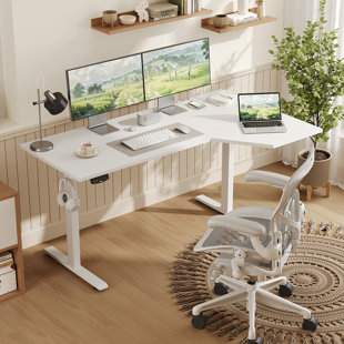 L Shaped Standing Desk Adjustable Height