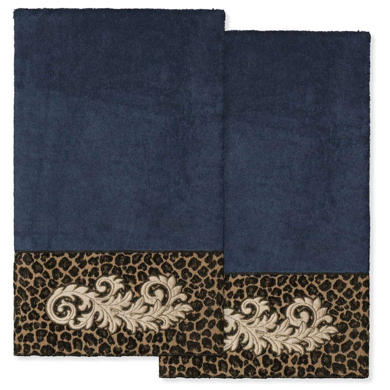 Midweight Bath Towel, Midnight Blue
