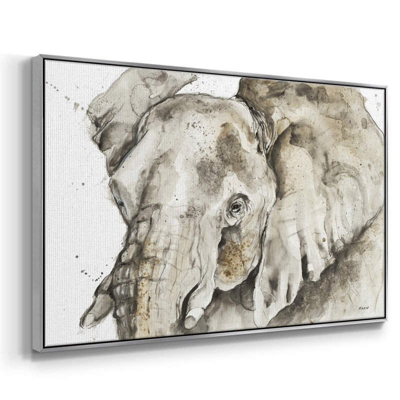 Savannah III - Reproduction d'art sur papier encadrée, H 25 po x l 37 po x P 2 po, Toile argentée avec cadre flottant