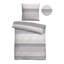 Biberna Melange-Flanell Bettwäsche 0840516QUERS Cotton Striped Duvet Cover with Pillow Shams-103001198