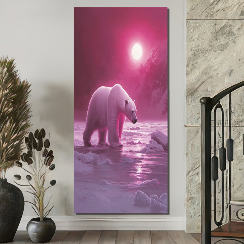 Eccleshall - animaux, art mural sur toile, H 60 po x l 28 po, Toile tendue, Ne s’applique pas