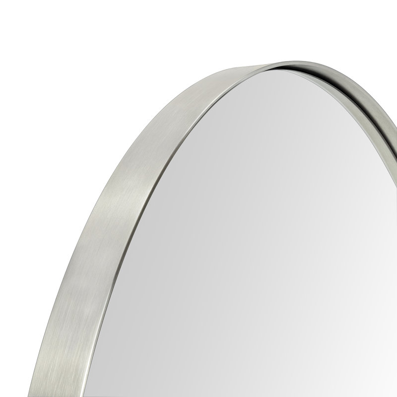 Miroir de salle de bain / miroir de coiffeuse, Nickel brossé, 36 po x 24 po