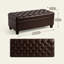 Banc de rangement avec repose-pieds 50,25 po