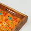  Plateau de service Sunburst Bloom, brun