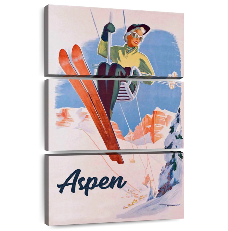 Remontée mécanique Sirci Vintage Aspen, H 57 po x l 36 po