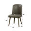 Ensemble de 2 chaises d'appoint Waylon en cuir synthétique gris et finition chêne gris