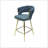 26" Bar Chair Suede Woven Bar Stool Set Of 2,Black Legs Barstools No Adjustable Kitchen Island Chairs,360 Swivel Bar Stools Upholstered Bar Chair Counter Stool Arm Chairs With Back Footrest-918092075