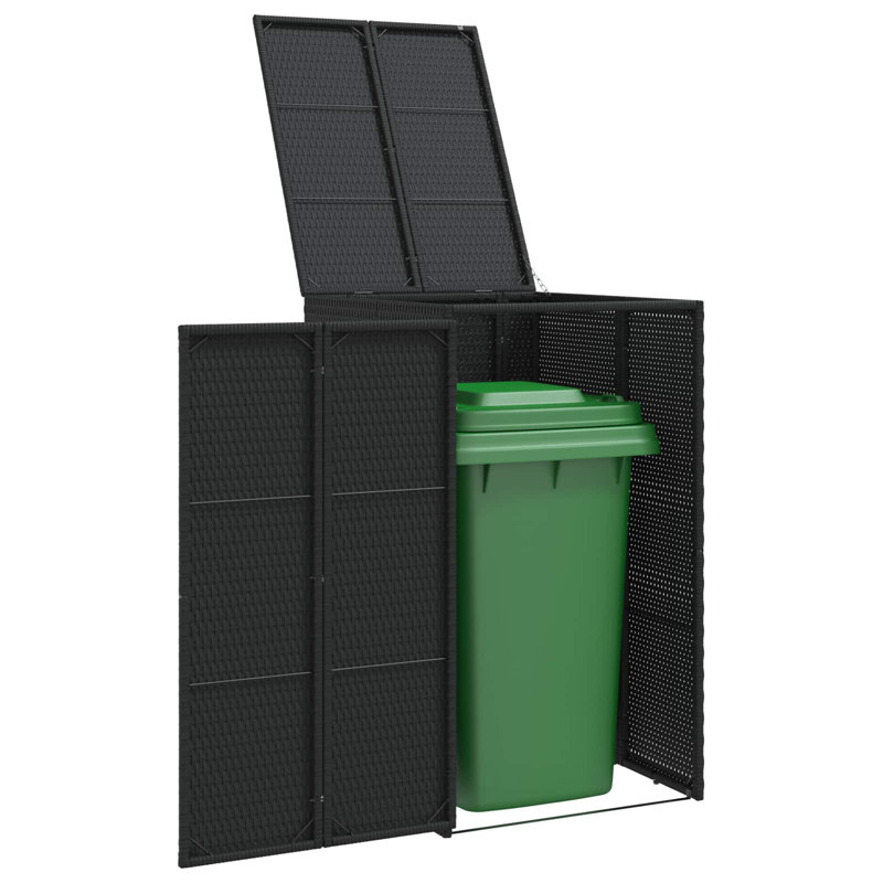 Polyethylene Single Bin Store, Black