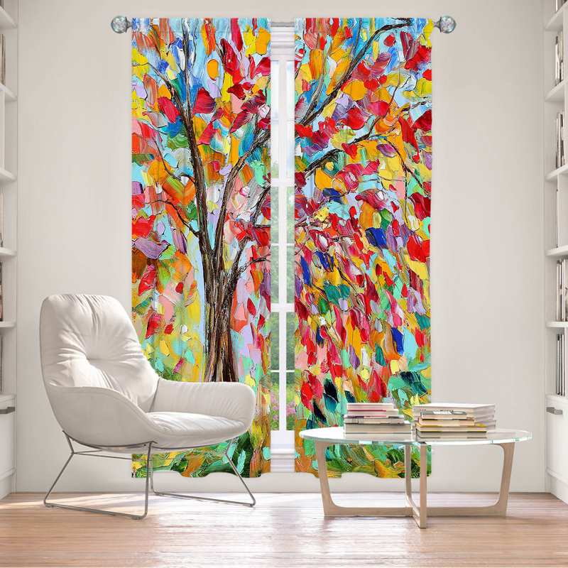Ensemble de rideaux en polyester 2 pièces Korn, L 20 po x L 52 po