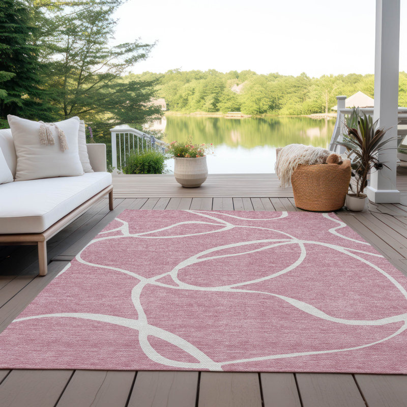 Machine Washable Indoor/Outdoor Chayden ACN999 Rug, Rectangle 3' x 5'