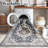 Washable Hallway Rug: Oriental Non-Slip Rugs for Entryway Living Room Floral Stain Resistant Long Kitchen Bathroom Carpets Accent Low Pile Floor Mat for Dining Room Bedroom (Blue)-1357956592