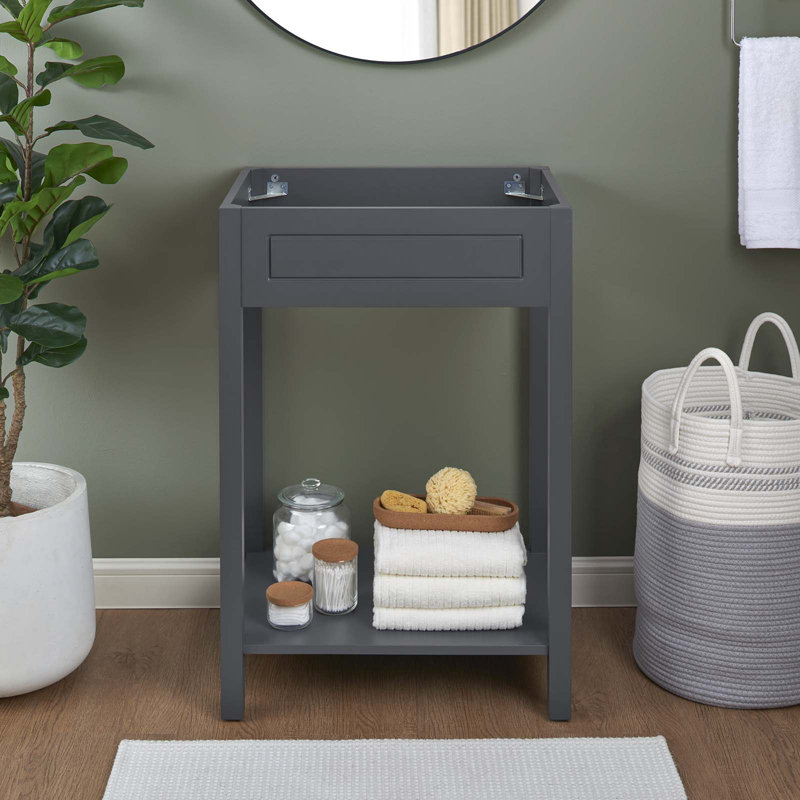 Armoire de salle de bain 24 po Modway Altura, gris