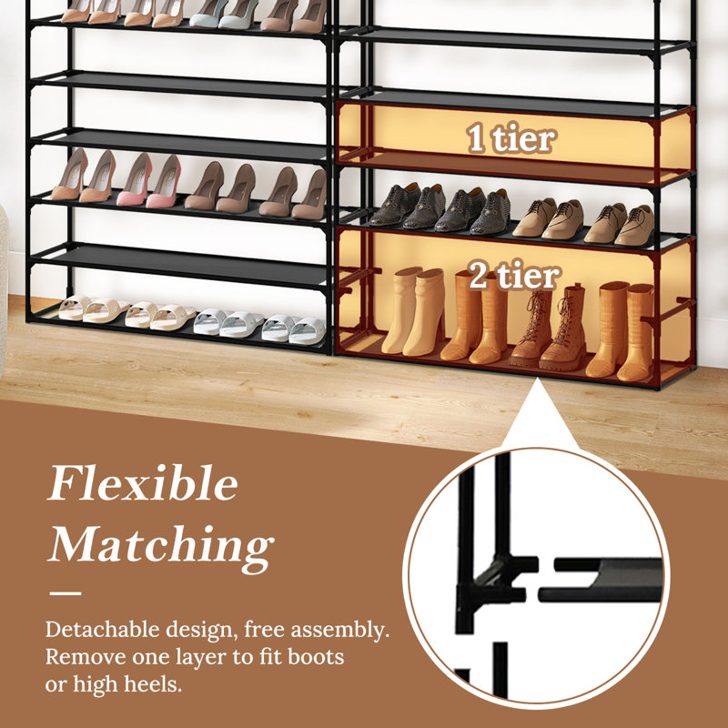 Octavla 40 Pair Stackable Shoe Rack