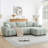 110" Modular Sectional Sofa, L Shape with Extra-large Seat, Pull-line Design, Movable Ottoman, High Density Foam, Free Combination, Sturdy Metal&Wood Frame, Boucle Fabric, 3 Colours-7734742