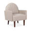 Fauteuil rembourré 1pc avec pieds en bois pour une utilisation quotidienne confortable-133995825
