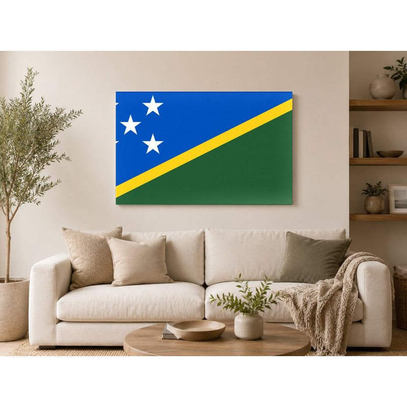 Art mural sur toile, "Îles Salomon", H 20 po x l 24 po