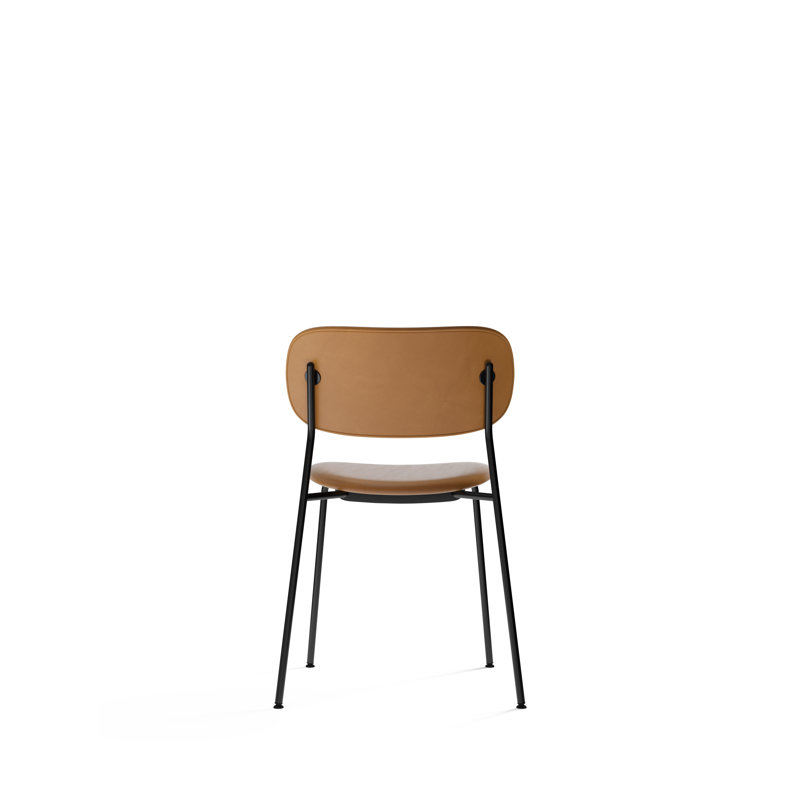 Co Upholstered Dining Chair, Black, Black Linen