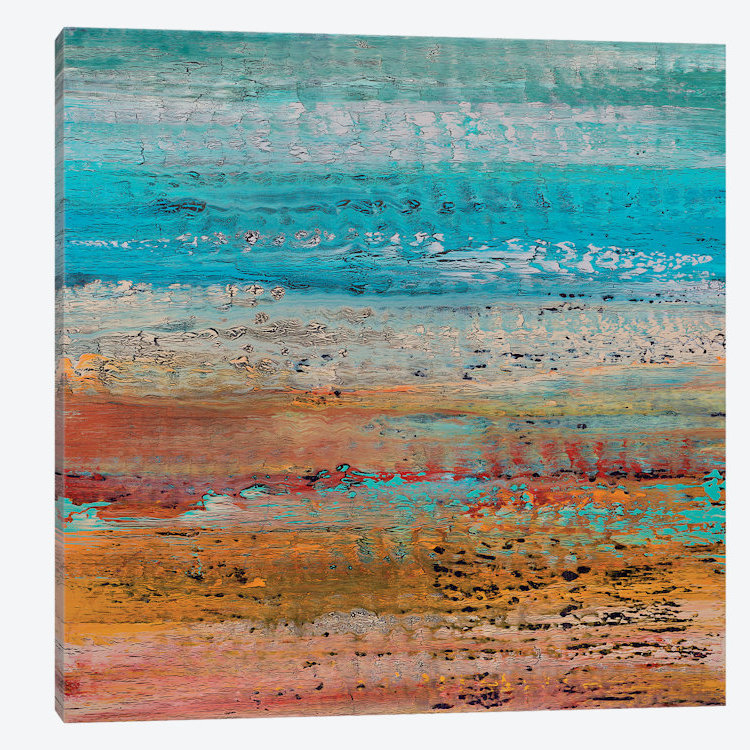«Coastal II», reproduction sur toile, H 18 po x l 18 po x P 1,5 po, Toile tendue, Pas de tapis