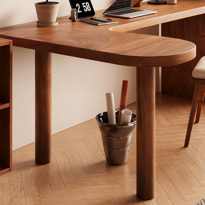 Bureau de coin en L, H 29,53 po x l 55,12 po x P 39,37 po