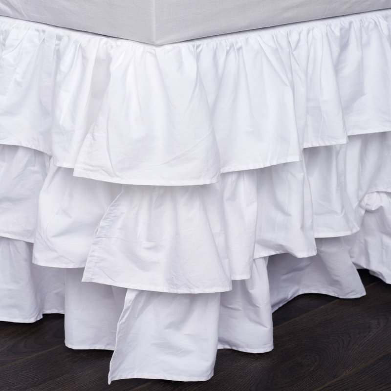 Frodee Bed Skirt White - Twin, Twin, White