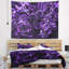 Tapisserie abstraite à texture de cristal mauve-28497147