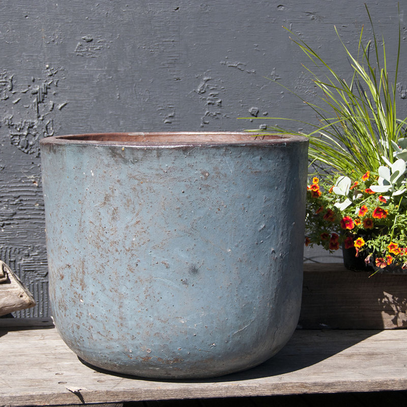 Ensemble de pots à fleurs en argile 3 pièces, Bronze héritage