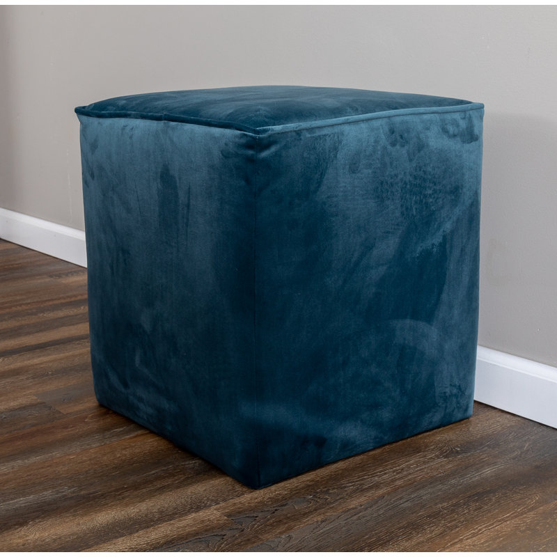 Boroughbridge Upholstered Ottoman, Blue