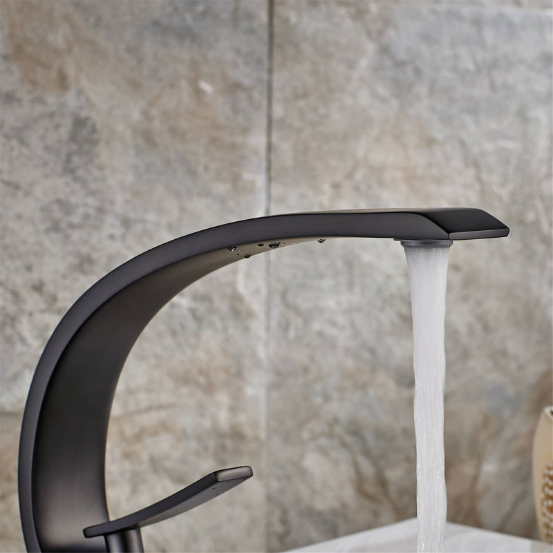 Single-handle Bathroom Faucet, Matte Black