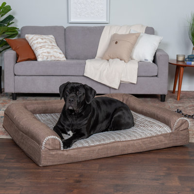 Luxe Fur & Performance Linen Sofa Bed