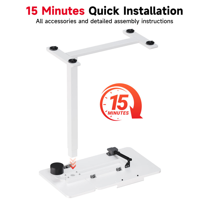 Table de chevet Bzium, Blanc / blanc