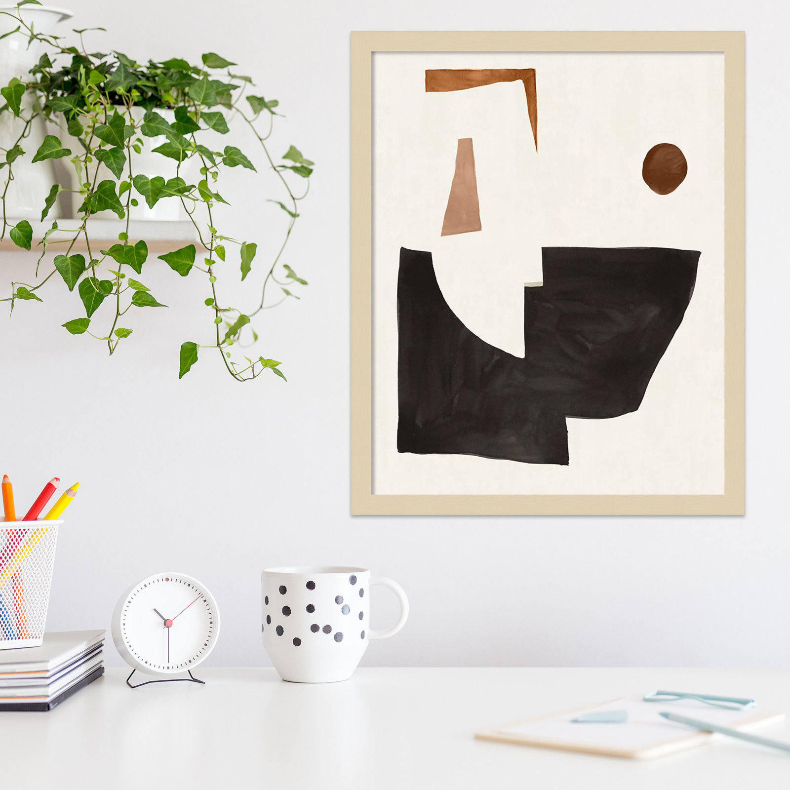 Blockway by Sozi, Brown, 17" W x 21" H