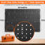 Pegboard, 2 PCS 24"×16" Metal Peg Board Panels Black Modular Wall Organizer Kit with 30 Hooks, Dual-Size Hole Design for Home Tool Storage, Garage Organization, Kitchen, Office, Craft Room