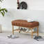 Banc de rangement en tissu