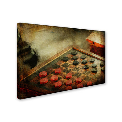 'Let's Play Checkers' Print on Wrapped Canvas