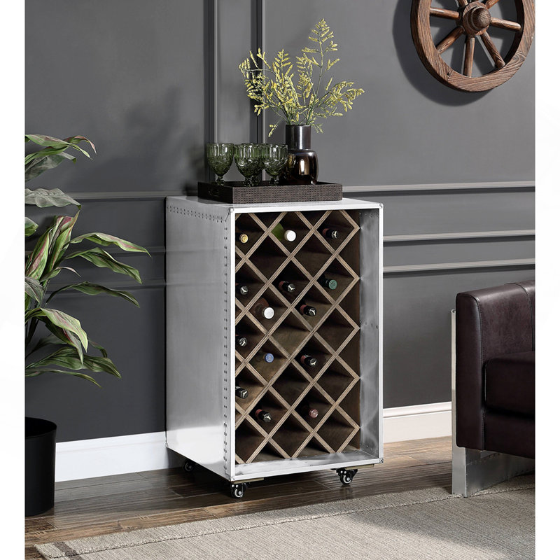Raini Aluminum Wine Cabinet