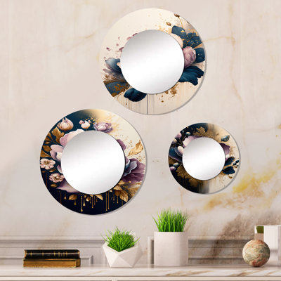 Marzell Metal Round Mirror