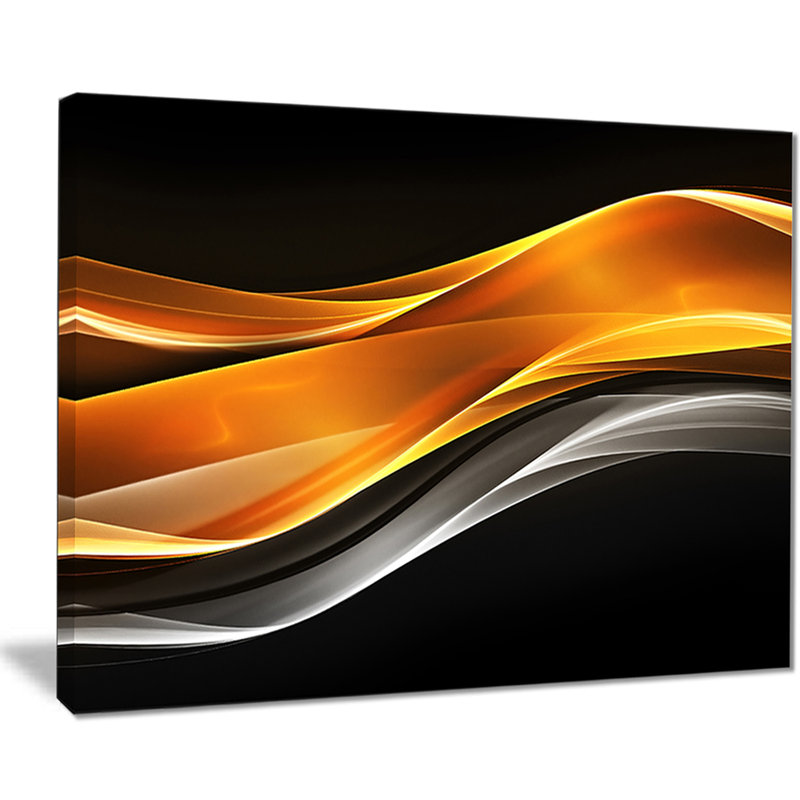 « gold rose ondulations », impression sur toile tendue, H 30 po x l 40 po x P 1 po