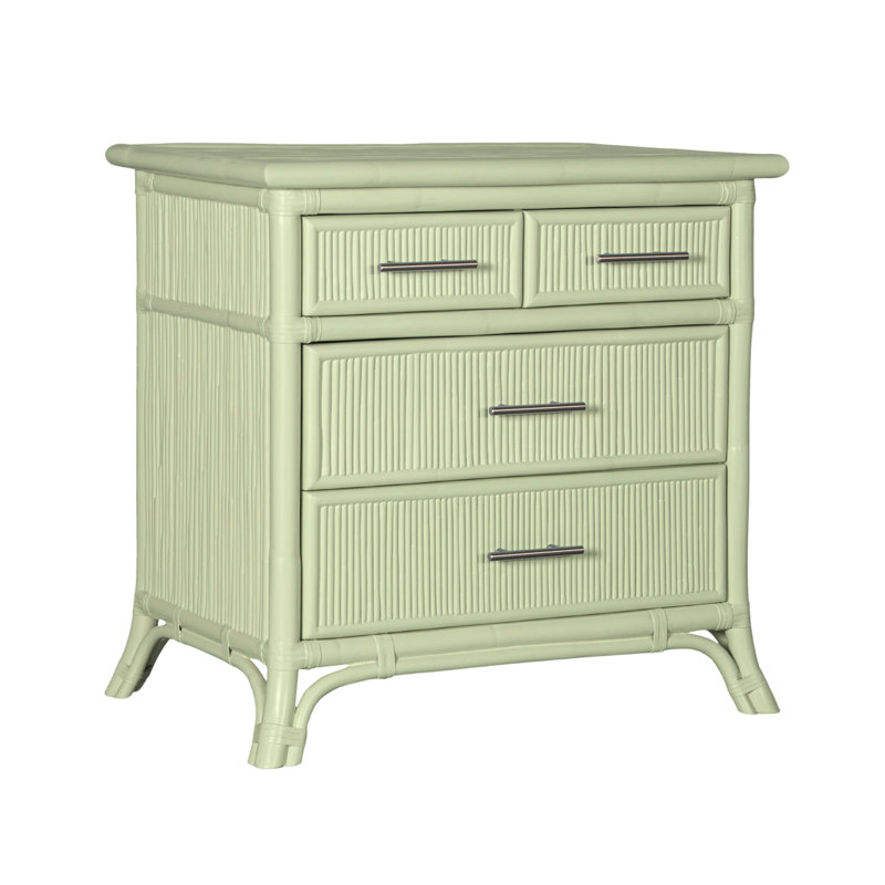 Bermuda 4-Drawer Nightstand, Celery Green