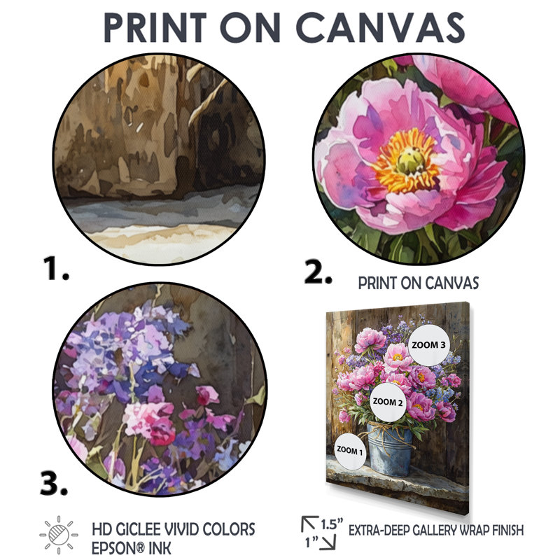 Art mural Abell Barnyard Wildflowerand Poppies, H 32 po x l 16 po, Impression sur cadre flottant, Argent argent
