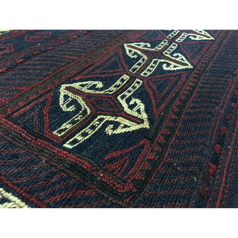 Hand-Knotted High-Quality Black Area Rug