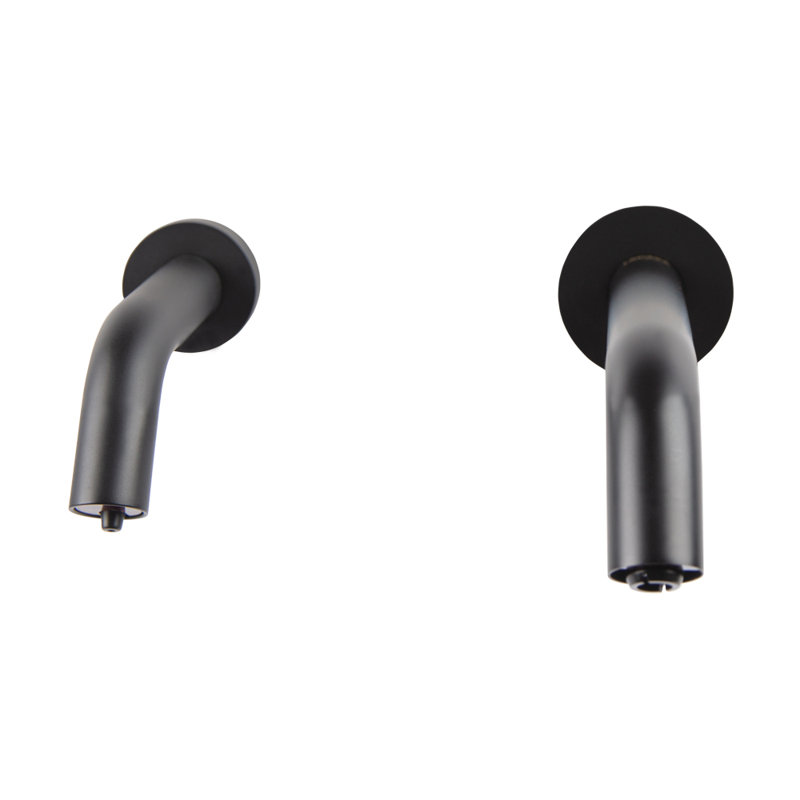 Zoom Wall Mounted Bathroom Faucet, Matte Black