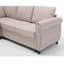 Ensemble de canapé modulaire modulaire avec canapé convertible en forme de L, accoudoirs roulés réversibles et revêtement en lin doux pour un confort et une flexibilité ultimes-131922641-131922640