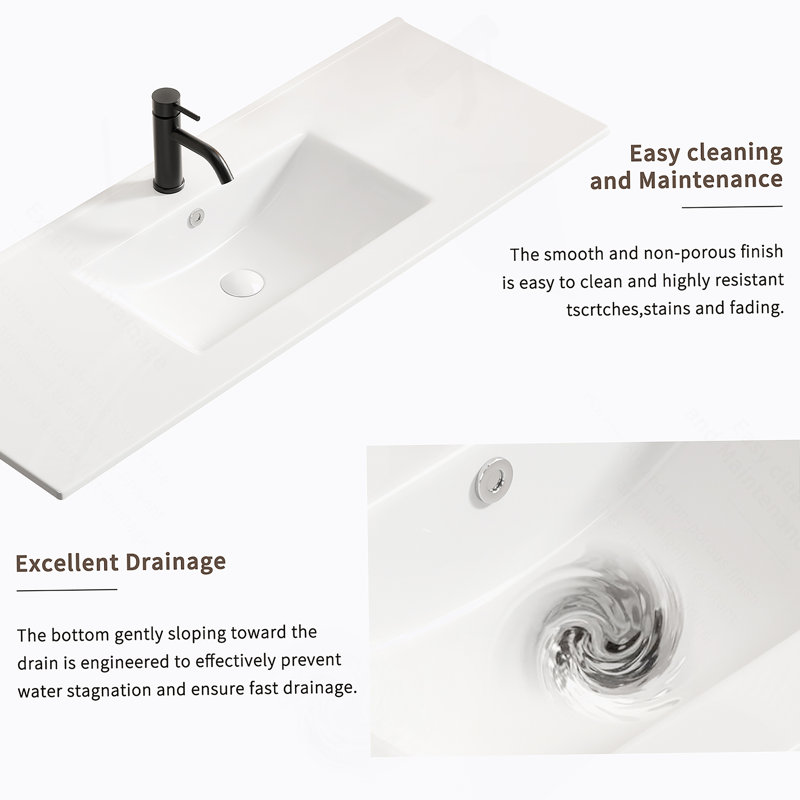 Lavabo de salle de bain pour salle de bain, toilette, salle d'eau, seul lavabo